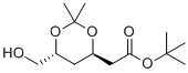 structure of CAS# 407577-54-2, Rosuvastatin Impurity 44;tert-butyl 2-[(4R,6R)-6-(hydroxymethyl)-2,2-dimethyl-1,3-dioxan-4-yl]acetate