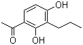3-丙基-2,4-二羟基苯乙酮分子结构 (CAS 40786-69-4)