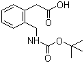 2-(Boc-aminomethyl)phenylacetic acid molecular structure (CAS 40851-66-9)