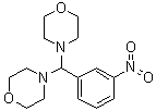 4,4'-[(3-Nitrophenyl)methylene]bismorpholine molecular structure (CAS 40891-03-0)