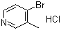 结构式 CAS# 40899-37-4, 4-溴-3-甲基吡啶盐酸盐