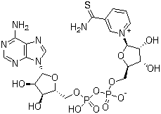 3-Thiocarbamoylpyridine adenine dinucleotide molecular structure (CAS 4090-29-3)