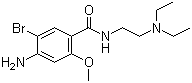 结构式 CAS# 4093-35-0, 溴必利; 溴灭吐灵