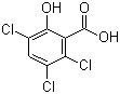 3,5,6-三氯水杨酸分子结构 (CAS 40932-60-3)