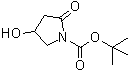 4-羟基-2-氧代吡咯烷-1-羧酸叔丁酯分子结构 (CAS 409341-03-3)