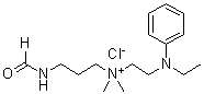 N-[2-(Ethylphenylamino)ethyl]-3-(formylamino)-N,N-dimethyl-1-propanaminium chloride molecular structure (CAS 40948-38-7)