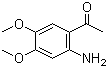 2'-Amino-4',5'-dimethoxyacetophenone molecular structure (CAS 4101-30-8)