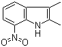 结构式 CAS# 41018-86-4, 2,3-二甲基-7-硝基吲哚