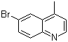 结构式 CAS# 41037-28-9, 6-溴-4-甲基喹啉