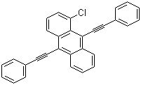 1-Chloro-9,10-bis(phenylethynyl)anthracene molecular structure (CAS 41105-35-5)