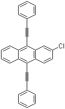 2-Chloro-9,10-bis(phenylethynyl)anthracene molecular structure (CAS 41105-36-6)