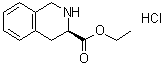 (R)-1,2,3,4-四氢异喹啉-3-羧酸乙酯盐酸盐分子结构 (CAS 41220-49-9)
