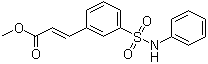 3-(3-Phenylsulfamoylphenyl)acrylic acid methyl ester molecular structure (CAS 412268-99-6)