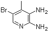 5-Bromo-2,3-diamino-4-methylpyridine molecular structure (CAS 41230-93-7)