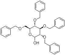 2,3,4,6-四苄基-D-吡喃葡萄糖分子结构 (CAS 4132-28-9)