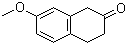 structure of CAS# 4133-34-0, 7-Methoxy-2-tetralone;3,4-Dihydro-7-methoxy-2(1H)-naphthalenone