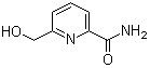 结构式 CAS# 41337-83-1, 6-(羟甲基)-2-吡啶甲酰胺