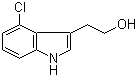 structure of CAS# 41340-30-1, 4-Chlorotryptophol;4-Chloro-1H-indole-3-ethanol