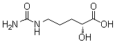 (2R)-2-Hydroxy-5-ureidovaleric acid molecular structure (CAS 413622-20-5)