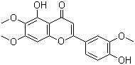 structure of CAS# 41365-32-6, Cirsilineol;Anisomelin; Eupatrin; Fastigenin; NSC 633556; 4',5-Dihydroxy-3',6,7-trimethoxyflavone; 5,4'-Dihydroxy-6,7,3'-trimethoxyflavone; 6-Methoxyluteolin 3',7-dimethyl ether
