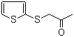 结构式 CAS# 41444-33-1, 1-(2-噻酚硫基)丙酮