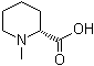 structure of CAS# 41447-17-0, (R)-1-Methyl-2-piperidinecarboxylic acid;(+)-(R)-N-Methylpipecolic acid