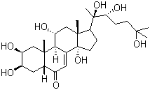 Turkesterone molecular structure (CAS 41451-87-0)
