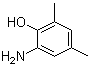 structure of CAS# 41458-65-5, 2-Amino-4,6-dimethylphenol;2-Hydroxy-3,5-dimethylaniline; 4,6-Dimethyl-2-aminophenol; 6-Amino-2,4-dimethylphenol; 6-Amino-2,4-xylenol; NSC 315547