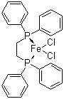 [1,2-双(二苯基膦)乙烷]二氯化铁(II)分子结构 (CAS 41536-18-9)