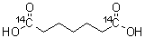 Heptanedioic-1,7-<sup>14</sup>C<sub>2</sub> acid molecular structure (CAS 4154-51-2)