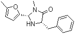 (2S,5S)-(-)-5-Benzyl-3-methyl-2-(5-methyl-2-furyl)-4-imidazolidinone molecular structure (CAS 415678-40-9)
