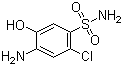 4-氨基-2-氯-5-羟基苯磺酰胺分子结构 (CAS 41606-65-9)