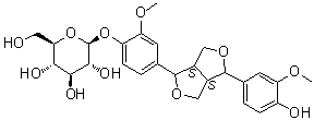 Pinoresinol beta-D-glucopyranoside molecular structure (CAS 41607-20-9)