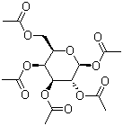 结构式 CAS# 4163-60-4, beta-D-半乳糖五乙酸酯