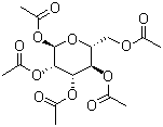 alpha-D-五乙酰甘露糖分子结构 (CAS 4163-65-9)