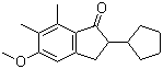 structure of CAS# 41715-83-7, 2-Cyclopentyl-2,3-dihydro-5-methoxy-6,7-dimethyl-1H-inden-1-one