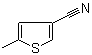 structure of CAS# 41727-33-7, 5-Methyl-3-thiophenecarbonitrile;2-Methyl-4-cyanothiophene; 3-Cyano-5-methylthiophene