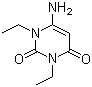 结构式 CAS# 41740-15-2, 6-氨基-1,3-二乙基-2,4(1H,3H)-嘧啶二酮