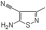 3-甲基-4-氰基-5-氨基异噻唑分子结构 (CAS 41808-35-9)