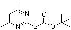 S-Boc-2-巯基-4,6-二甲基嘧啶分子结构 (CAS 41840-28-2)