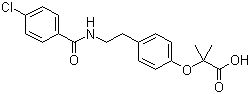 Bezafibrate molecular structure (CAS 41859-67-0)