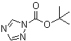 1H-1,2,4-三唑-1-羧酸叔丁酯分子结构 (CAS 41864-24-8)