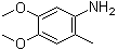 structure of CAS# 41864-45-3, 4,5-Dimethoxy-2-methylaniline;2-Methyl-4,5-dimethoxyaniline; NSC 105305