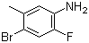 4-Bromo-2-fluoro-5-methylaniline molecular structure (CAS 418762-26-2)