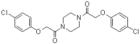 1,4-Bis[(p-chlorophenoxy)acetyl]piperazine molecular structure (CAS 4190-83-4)