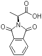 结构式 CAS# 4192-28-3, (S)-2-邻苯二甲酰亚氨基丙酸