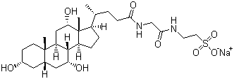 Sodium tauroglycocholate  molecular structure (CAS 41945-48-6)