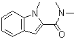N,N,1-三甲基-1H-吲哚-2-甲酰胺分子结构 (CAS 41979-55-9)