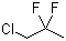 structure of CAS# 420-99-5, 1-Chloro-2,2-difluoropropane;2,2-Difluoropropyl chloride