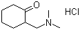 2-(Dimethylaminomethyl)-1-cyclohexanone hydrochloride molecular structure (CAS 42036-65-7)